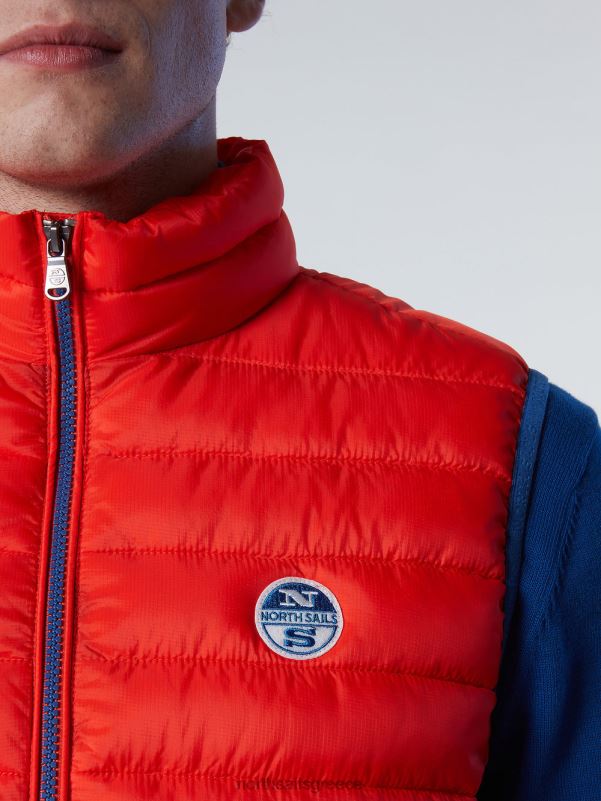 γρ North Sails άνδρες γιλέκο κροζέ έντονο πορτοκαλί NZP843 είδη ένδυσης