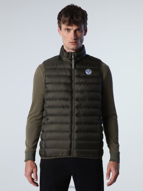 γρ North Sails άνδρες γιλέκο ουρανού πράσινο κισσό NZP8872 είδη ένδυσης