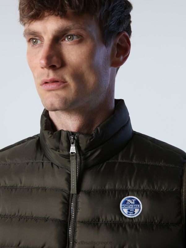 γρ North Sails άνδρες γιλέκο ουρανού πράσινο κισσό NZP8872 είδη ένδυσης