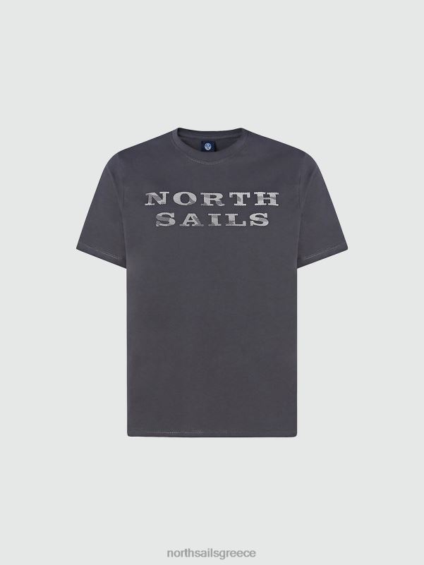 γρ North Sails άνδρες μπλουζάκι με γράμματα ασφάλτος NZP81000 είδη ένδυσης