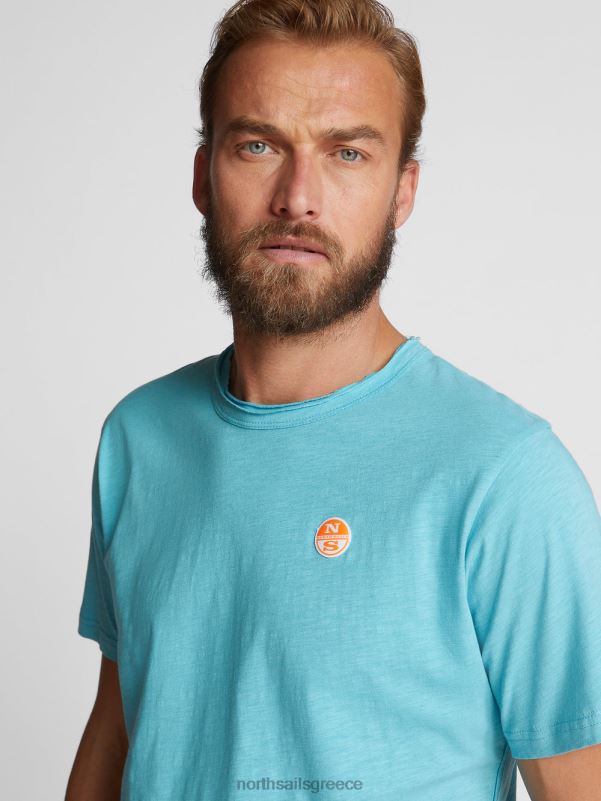 γρ North Sails άνδρες εμπριμέ μπλουζάκι μπλε του ουρανού NZP81124 είδη ένδυσης