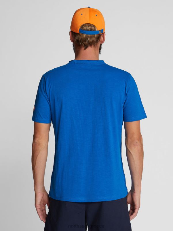 γρ North Sails άνδρες εμπριμέ μπλουζάκι αναπνευστήρας μπλε NZP81125 είδη ένδυσης