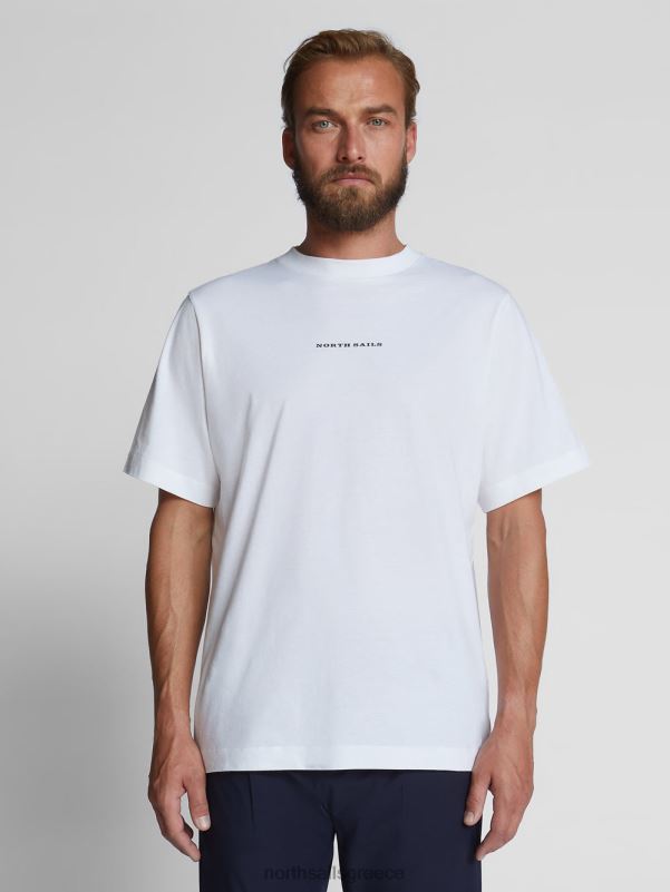 γρ North Sails άνδρες υπερμεγέθη μπλουζάκι άσπρο NZP81252 είδη ένδυσης