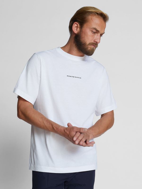 γρ North Sails άνδρες υπερμεγέθη μπλουζάκι άσπρο NZP81252 είδη ένδυσης