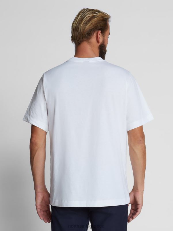 γρ North Sails άνδρες υπερμεγέθη μπλουζάκι άσπρο NZP81252 είδη ένδυσης