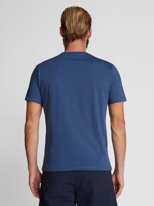 γρ North Sails άνδρες μπλουζάκι με γράμματα σκούρο τζιν NZP81260 είδη ένδυσης