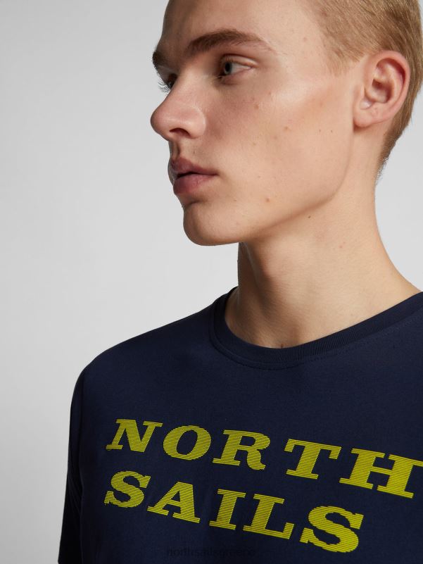 γρ North Sails άνδρες μπλουζάκι με γράμματα ναυτικό μπλε NZP81262 είδη ένδυσης