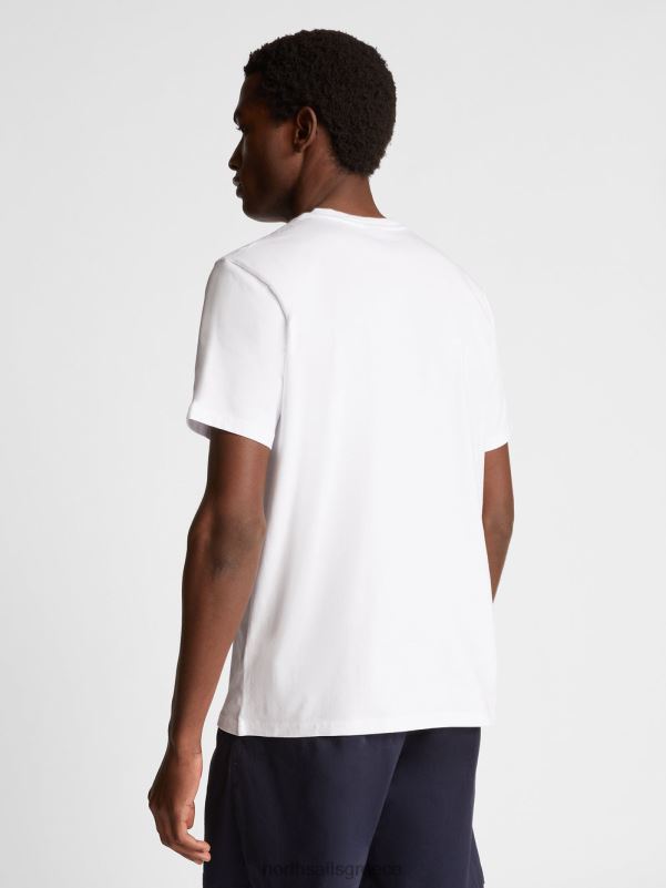 γρ North Sails άνδρες μακρυμάνικο μπλουζάκι άσπρο NZP81265 είδη ένδυσης