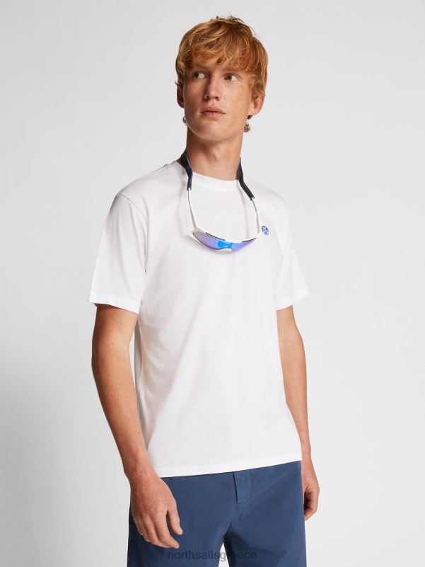 γρ North Sails άνδρες κοντομάνικο μπλουζάκι άσπρο NZP81270 είδη ένδυσης