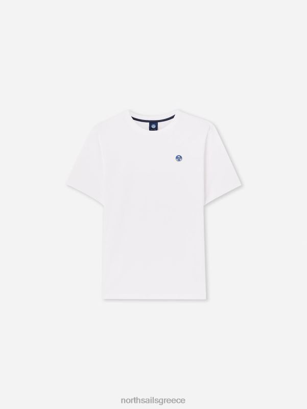 γρ North Sails άνδρες κοντομάνικο μπλουζάκι άσπρο NZP81270 είδη ένδυσης