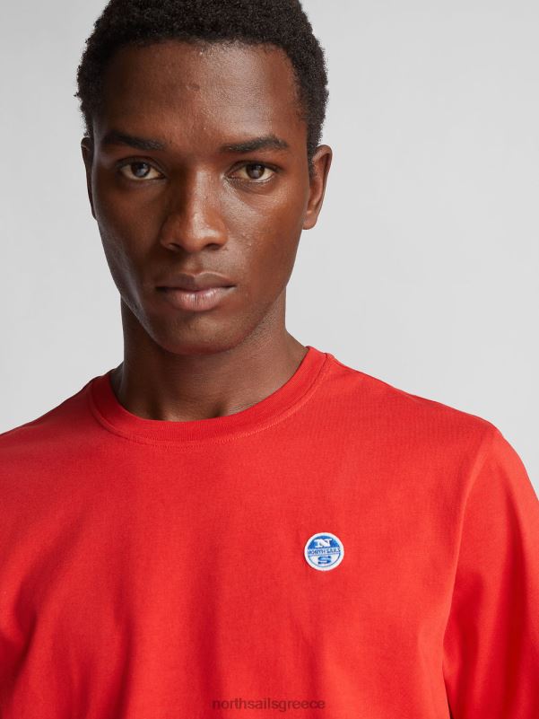 γρ North Sails άνδρες κοντομάνικο μπλουζάκι το κόκκινο NZP81271 είδη ένδυσης