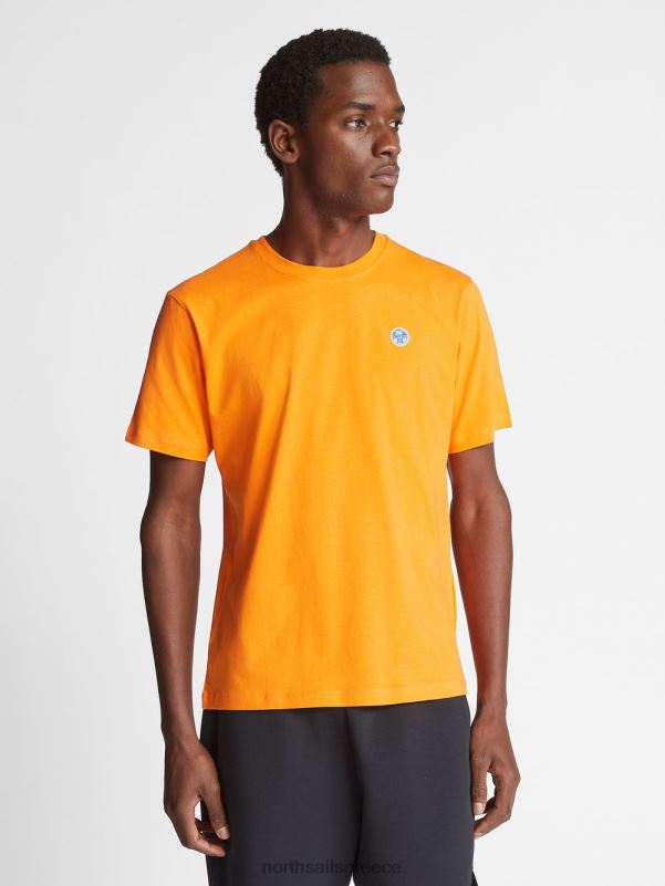 γρ North Sails άνδρες κοντομάνικο μπλουζάκι ζωντανό πορτοκαλί NZP81273 είδη ένδυσης