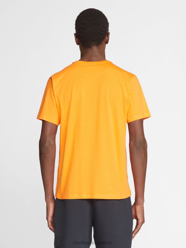 γρ North Sails άνδρες κοντομάνικο μπλουζάκι ζωντανό πορτοκαλί NZP81273 είδη ένδυσης