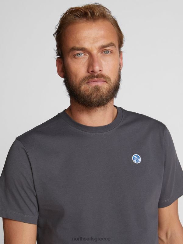 γρ North Sails άνδρες κοντομάνικο μπλουζάκι ασφάλτος NZP81278 είδη ένδυσης