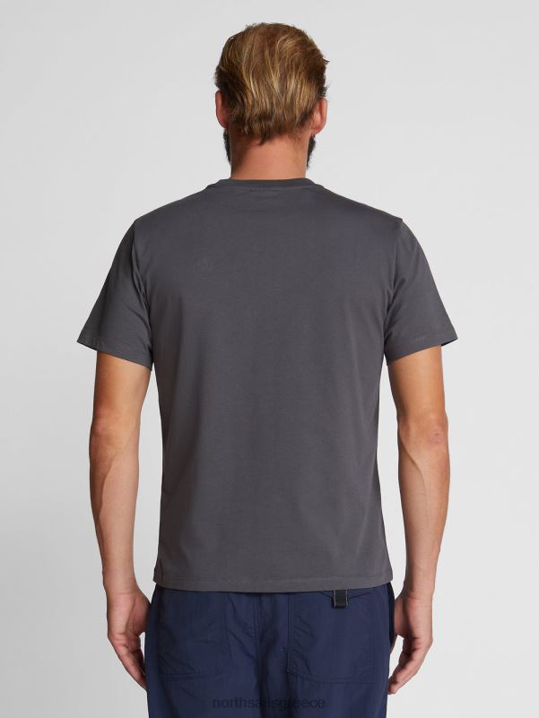 γρ North Sails άνδρες κοντομάνικο μπλουζάκι ασφάλτος NZP81278 είδη ένδυσης