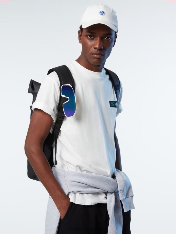 γρ North Sails άνδρες μπλουζάκι με γραφική στάμπα άσπρο NZP8138 είδη ένδυσης