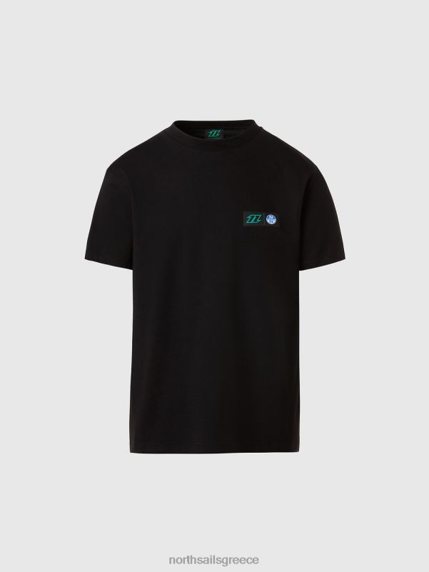 γρ North Sails άνδρες μπλουζάκι με γραφική στάμπα μαύρος NZP8139 είδη ένδυσης