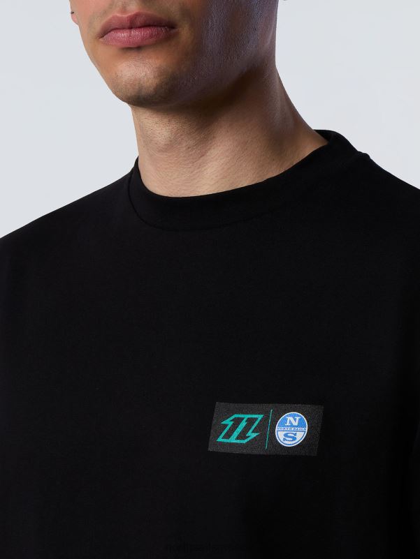 γρ North Sails άνδρες μπλουζάκι με γραφική στάμπα μαύρος NZP8139 είδη ένδυσης