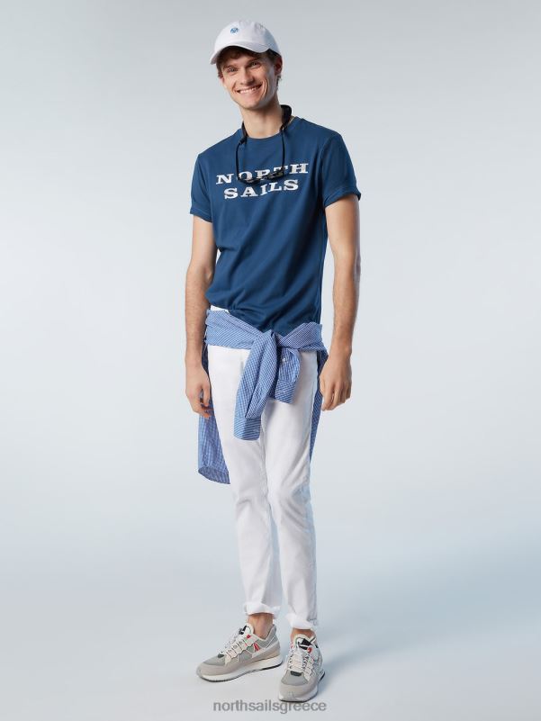 γρ North Sails άνδρες μπλουζάκι με στάμπα στο στήθος σκούρο τζιν NZP8142 είδη ένδυσης