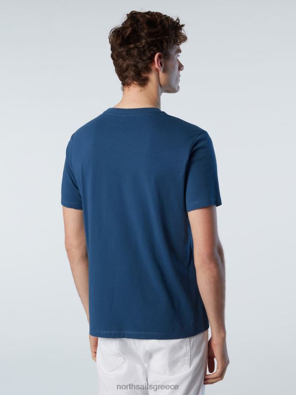 γρ North Sails άνδρες μπλουζάκι με στάμπα στο στήθος σκούρο τζιν NZP8142 είδη ένδυσης