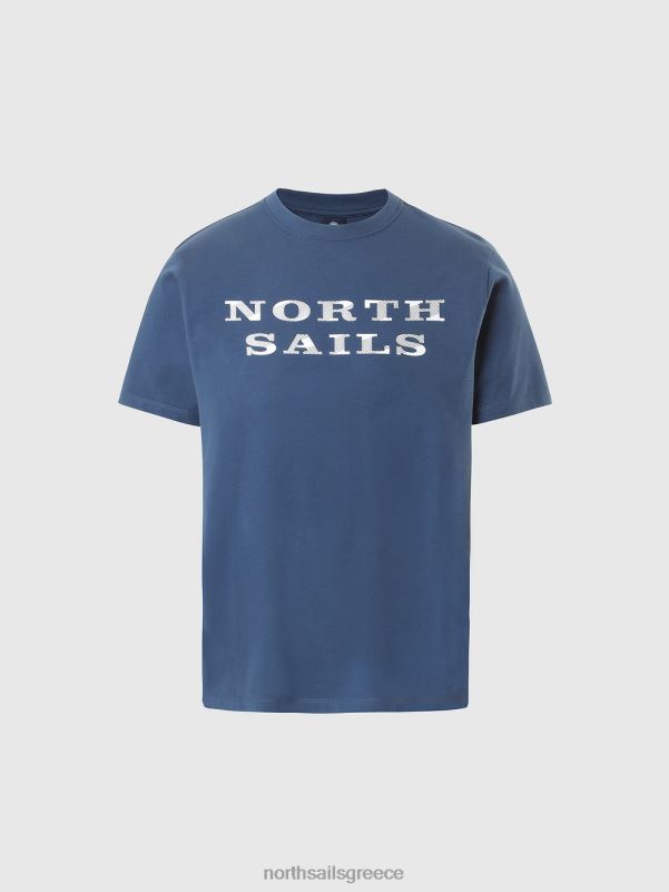 γρ North Sails άνδρες μπλουζάκι με στάμπα στο στήθος σκούρο τζιν NZP8142 είδη ένδυσης