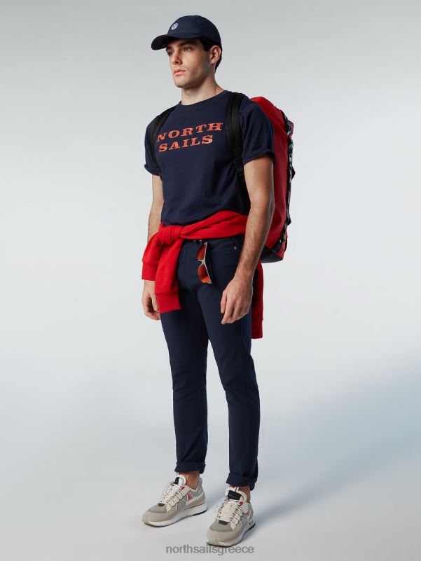 γρ North Sails άνδρες μπλουζάκι με στάμπα στο στήθος ναυτικό μπλε NZP8143 είδη ένδυσης