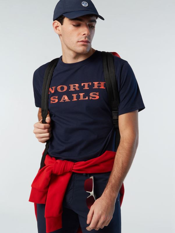 γρ North Sails άνδρες μπλουζάκι με στάμπα στο στήθος ναυτικό μπλε NZP8143 είδη ένδυσης