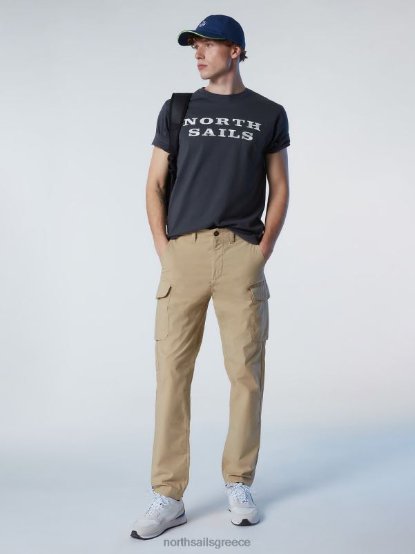 γρ North Sails άνδρες μπλουζάκι με στάμπα στο στήθος ασφάλτος NZP8146 είδη ένδυσης