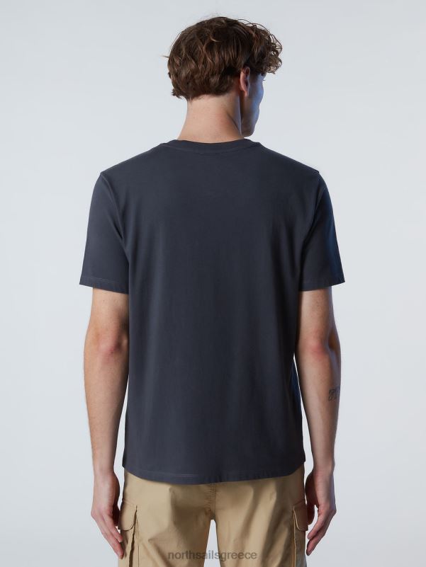 γρ North Sails άνδρες μπλουζάκι με στάμπα στο στήθος ασφάλτος NZP8146 είδη ένδυσης