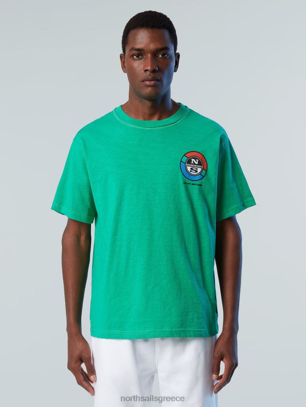 γρ North Sails άνδρες μπλουζάκι με γραφική στάμπα πράσινο κήπο NZP8149 είδη ένδυσης