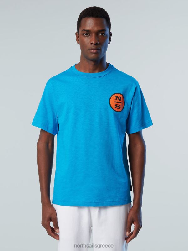 γρ North Sails άνδρες μπλουζάκι με γραφική στάμπα τουρκουάζ NZP8151 είδη ένδυσης