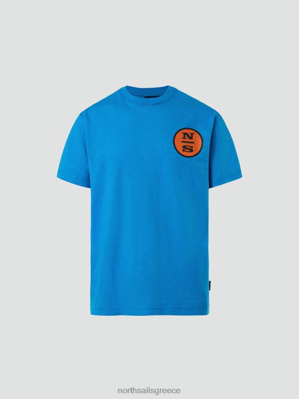 γρ North Sails άνδρες μπλουζάκι με γραφική στάμπα τουρκουάζ NZP8151 είδη ένδυσης