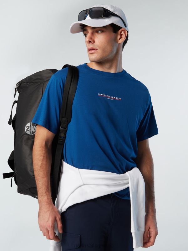 γρ North Sails άνδρες μπλουζάκι με στάμπα στο στήθος μπλε του ωκεανού NZP8154 είδη ένδυσης