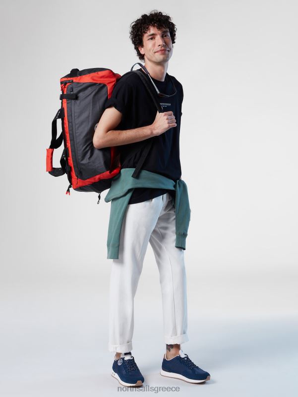 γρ North Sails άνδρες μπλουζάκι με στάμπα στο στήθος μαύρος NZP8157 είδη ένδυσης