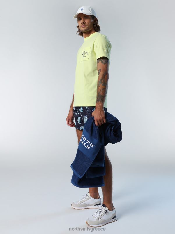 γρ North Sails άνδρες μπλουζάκι με τσέπη στο στήθος ελαφρύ θείο NZP8158 είδη ένδυσης