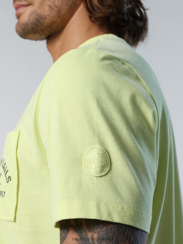 γρ North Sails άνδρες μπλουζάκι με τσέπη στο στήθος ελαφρύ θείο NZP8158 είδη ένδυσης