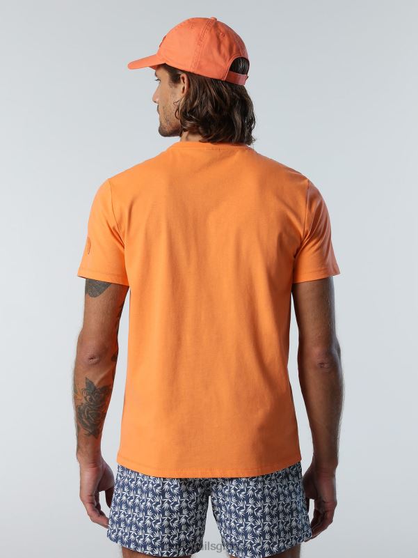 γρ North Sails άνδρες μπλουζάκι με τσέπη στο στήθος πεπόνι NZP8160 είδη ένδυσης