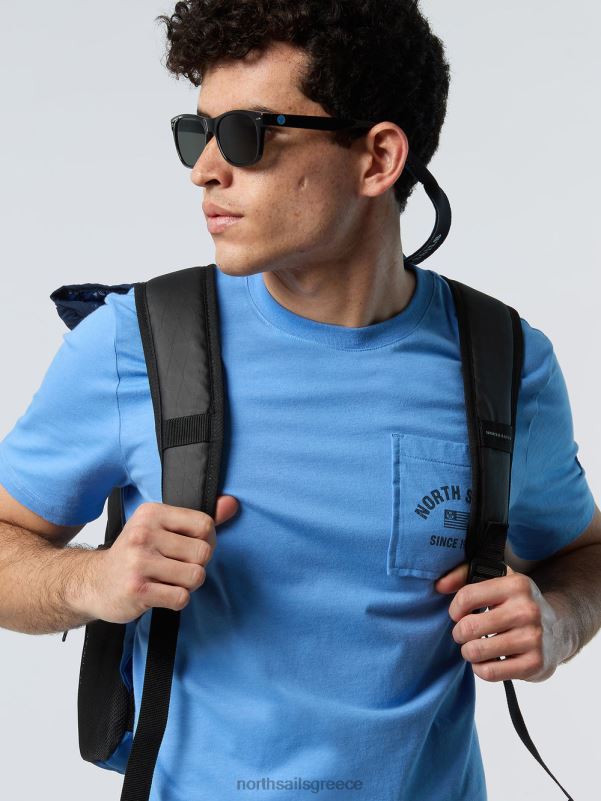 γρ North Sails άνδρες μπλουζάκι με τσέπη στο στήθος γαλάζιο του αραβοσίτου NZP8161 είδη ένδυσης