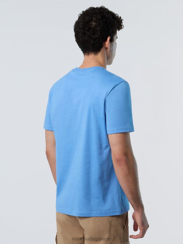 γρ North Sails άνδρες μπλουζάκι με τσέπη στο στήθος γαλάζιο του αραβοσίτου NZP8161 είδη ένδυσης
