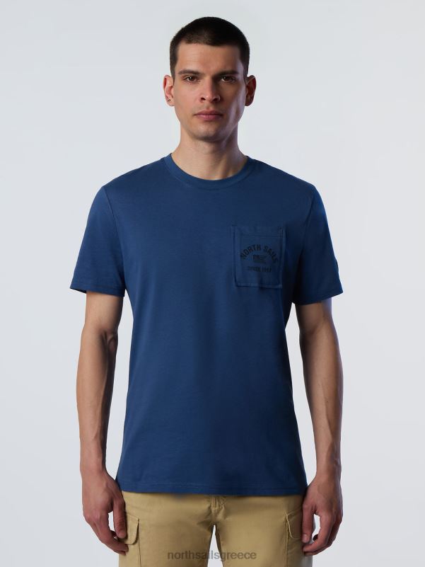γρ North Sails άνδρες μπλουζάκι με τσέπη στο στήθος σκούρο τζιν NZP8163 είδη ένδυσης
