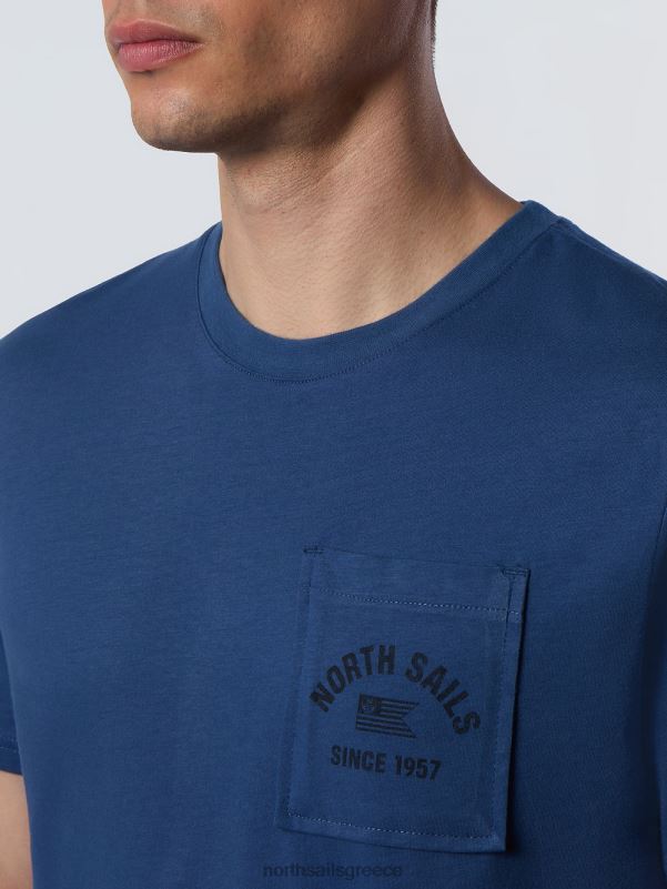 γρ North Sails άνδρες μπλουζάκι με τσέπη στο στήθος σκούρο τζιν NZP8163 είδη ένδυσης