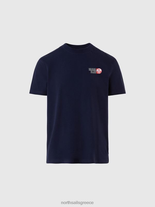 γρ North Sails άνδρες μπλουζάκι με στάμπα στο στήθος ναυτικό μπλε NZP8165 είδη ένδυσης