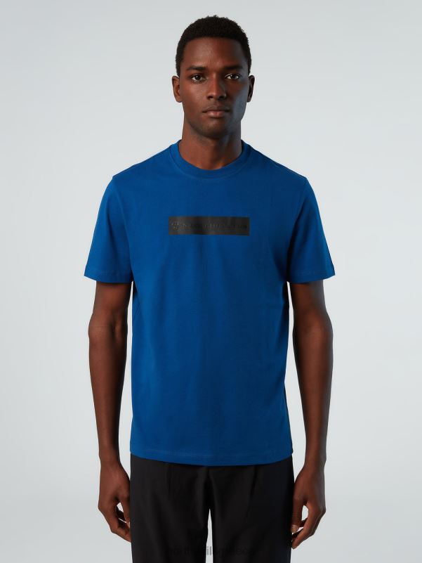 γρ North Sails άνδρες μπλουζάκι με ανακλαστικό λογότυπο μπλε του ωκεανού NZP8167 είδη ένδυσης