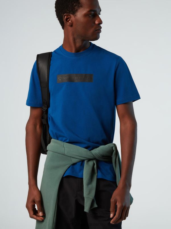 γρ North Sails άνδρες μπλουζάκι με ανακλαστικό λογότυπο μπλε του ωκεανού NZP8167 είδη ένδυσης