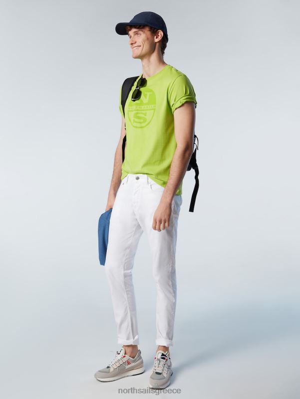 γρ North Sails άνδρες μπλουζάκι με τύπωμα μάξι λογότυπο άσβεστος NZP8173 είδη ένδυσης