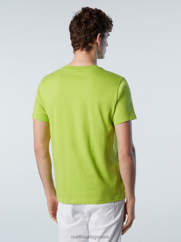 γρ North Sails άνδρες μπλουζάκι με τύπωμα μάξι λογότυπο άσβεστος NZP8173 είδη ένδυσης