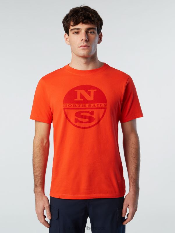γρ North Sails άνδρες μπλουζάκι με τύπωμα μάξι λογότυπο έντονο πορτοκαλί NZP8175 είδη ένδυσης