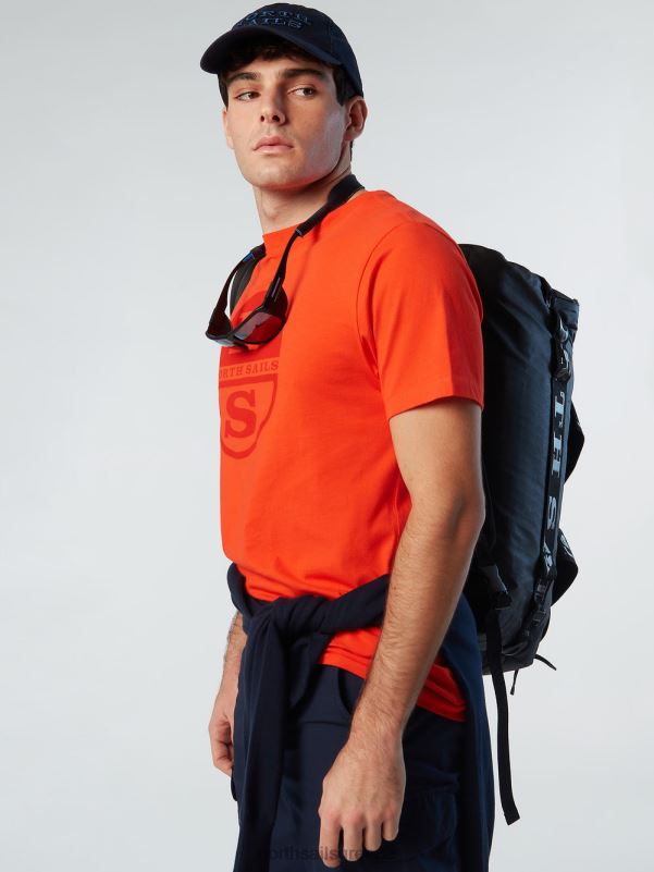 γρ North Sails άνδρες μπλουζάκι με τύπωμα μάξι λογότυπο έντονο πορτοκαλί NZP8175 είδη ένδυσης