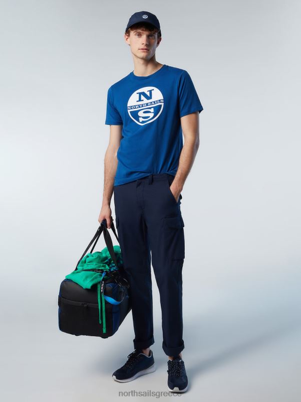 γρ North Sails άνδρες μπλουζάκι με τύπωμα μάξι λογότυπο μπλε του ωκεανού NZP8177 είδη ένδυσης