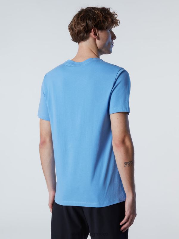 γρ North Sails άνδρες μπλουζάκι με τύπωμα μάξι λογότυπο γαλάζιο του αραβοσίτου NZP8179 είδη ένδυσης